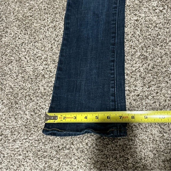 American Eagle Jeans Womens 6 Reg Blue Dark Wash Low Rise Skinny Kick Bootcut! - Picture 11 of 13